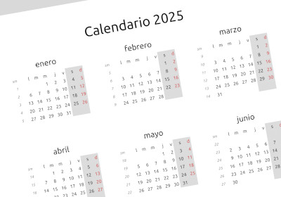 calendario anual - clásico